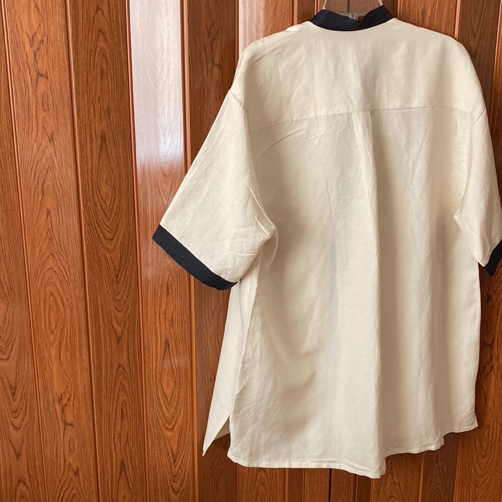 Pedro Bernat Mens Shirt With Short Sleeves And Camp Collar Size Wwl Big And Tall View 4